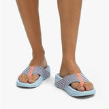 FitFlop SURFA Womens Toe-Post Sandals Sky Blue Mix