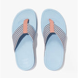 FitFlop SURFA Womens Toe-Post Sandals Sky Blue Mix