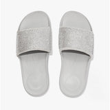 FitFlop iQUSHION Womens Embellished Sliders Soft Grey