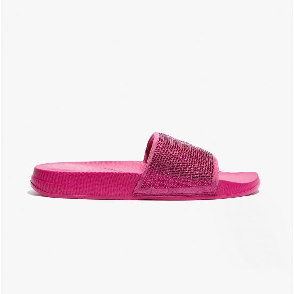FitFlop iQUSHION Womens Embellished Sliders Fushsia Rose