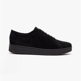 FitFlop RALLY Womens Suede Trainers All Black