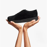 FitFlop RALLY Womens Suede Trainers All Black