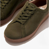 FitFlop RALLY Womens Suede Trainers Mossy