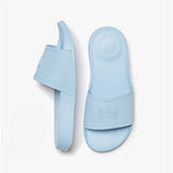 FitFlop iQUSHION Womens Rubber Pool Sliders Sky Blue