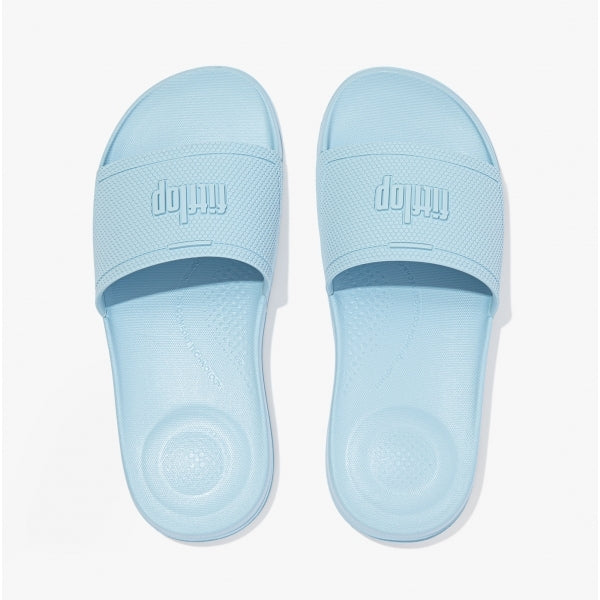 FitFlop IQUSHION POOL Mens Slides Sky Blue
