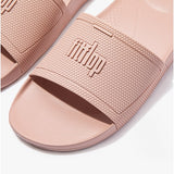 FitFlop iQUSHION Womens Rubber Pool Sliders Beige