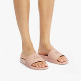 FitFlop iQUSHION Womens Rubber Pool Sliders Beige