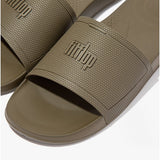FitFlop iQUSHION Mens Pool Sliders Mossy