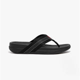 FitFlop SURFER STRIPE Mens Toe-Post Sandals All Black