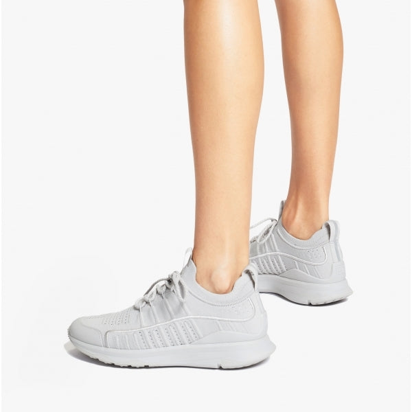 FitFlop VITAMIN FF Womens Knit Sport Trainers Soft Grey