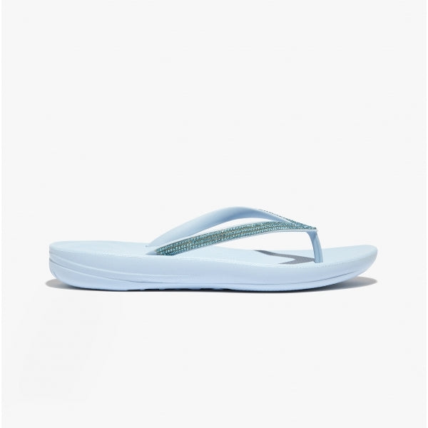 FitFlop iQUSHION SPARKLE Womens Flip-Flops Sky Blue
