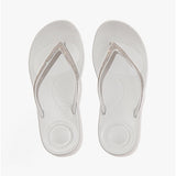 FitFlop iQUSHION SPARKLE Womens Flip-Flops Soft Grey