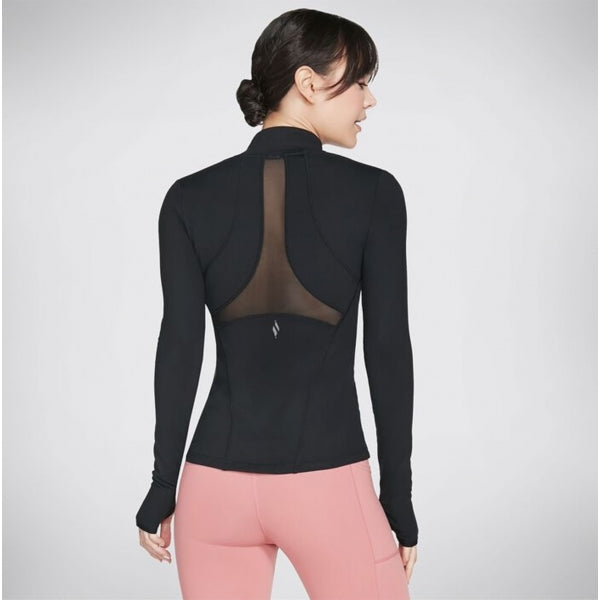 Skechers W03JA158/BLK GOFLEX MESH Womens Jacket Black