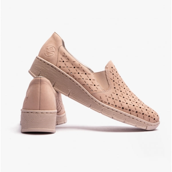 Rieker 53795-60 Womens Shoes Beige