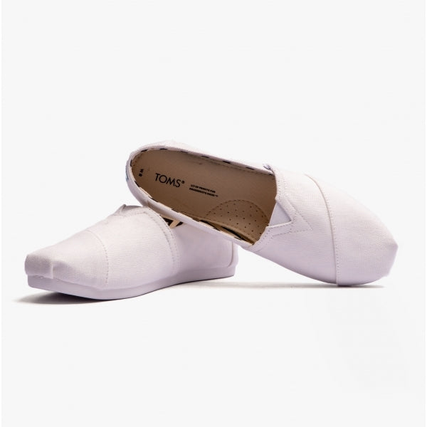 TOMS ALPARGATA Womens Cotton Espadrille White