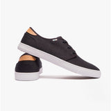 TOMS CARLO Mens Canvas Trainers Black