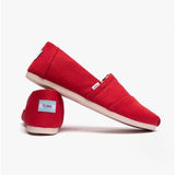 TOMS ALPARGATA Womens Cotton Espadrille Red