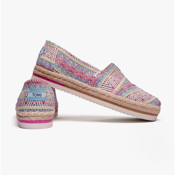 TOMS ALPARGATA PLATFORM ROPE Womens Espadrille Natural