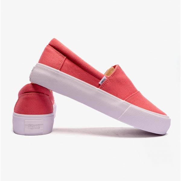 TOMS FENIX PLATFORM Womens Slip-On Trainers Pink