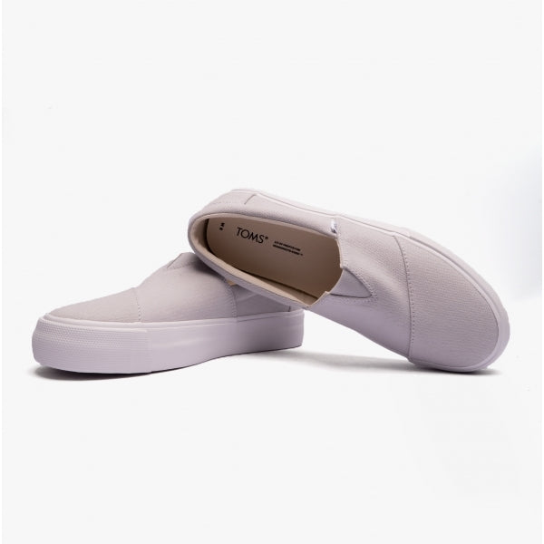 TOMS FENIX PLATFORM Womens Slip-On Trainers Grey