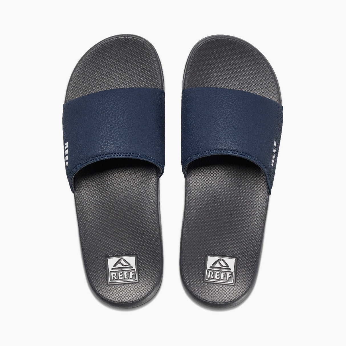 Reef ONE SLIDE Mens Sliders Navy/White