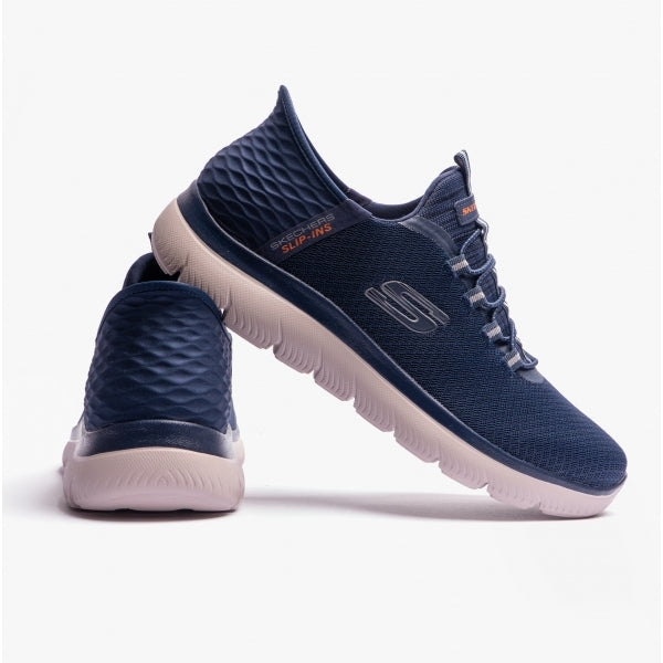 Skechers 232457/NVY SUMMITS - HIGH RANGE Mens Bungee Lace Trainers Navy
