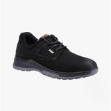 Hush Puppies PELE Mens Leather Shoes Black Nubuck