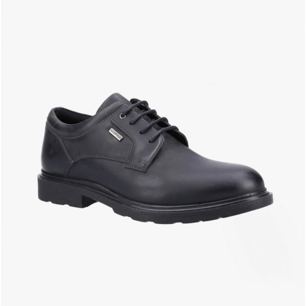 Hush Puppies PEARCE Mens Leather Shoes Black