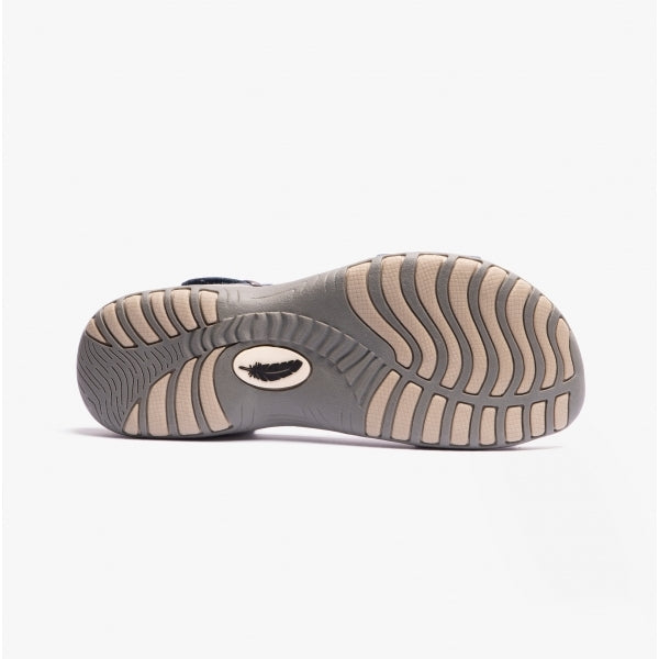 Free Spirit MAINE Womens Soft Leather Sandals Navy