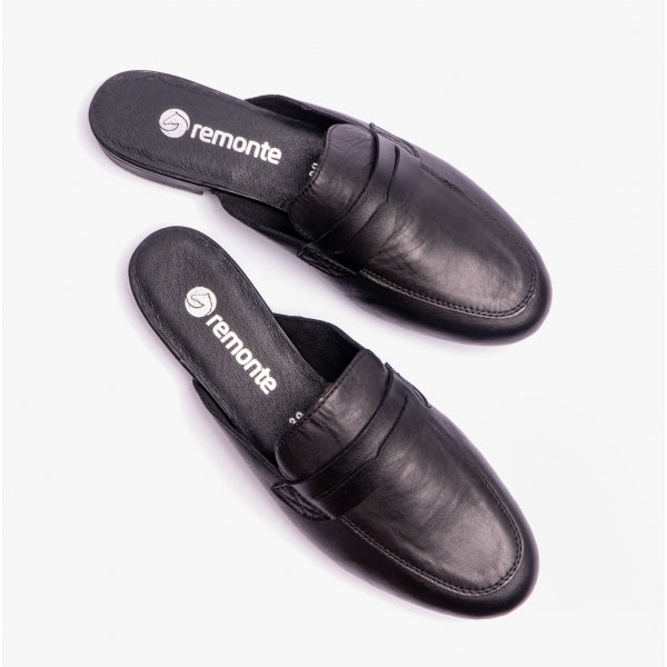 Remonte IRMGARD Womens Backless Loafers Black