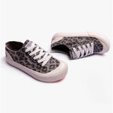 Rocket Dog JAZZIN PLUS Womens Leopard Platform Trainers Grey