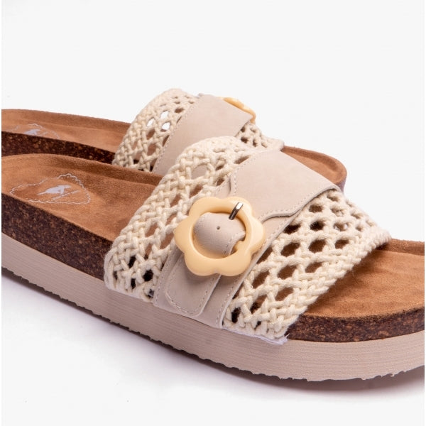 Rocket Dog ALMA Womens Crochet Sandals Natural