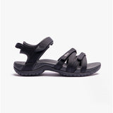 Teva TIRRA Womens Strappy Sandals Black/Black