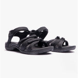 Teva TIRRA Womens Strappy Sandals Black/Black