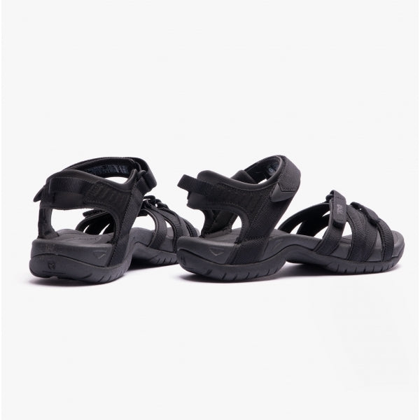 Teva TIRRA Womens Strappy Sandals Black/Black
