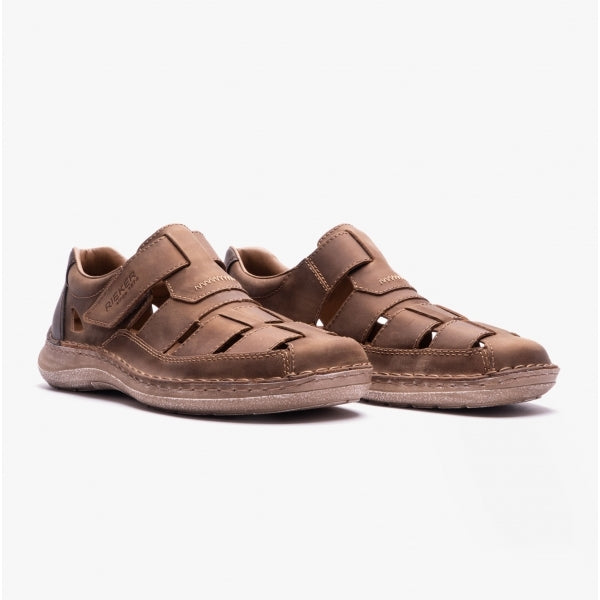 Rieker 03078-25 Mens Fisherman Sandals Brown