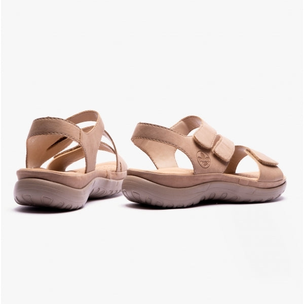 Rieker 64872-62 Womens Sandals Beige
