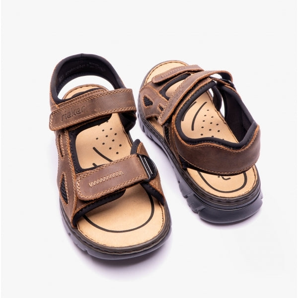 Rieker 26761-26 Mens Sandals Brown