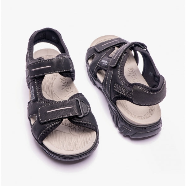 Rieker 22750-00 Mens Sandals Black