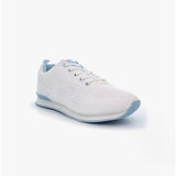 DEK CURVE Womens Lace Up Bowls Trainers White