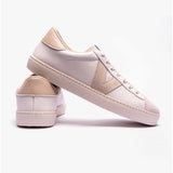 Victoria BERLIN LEATHER & SPLIT Womens Trainers White/Nude