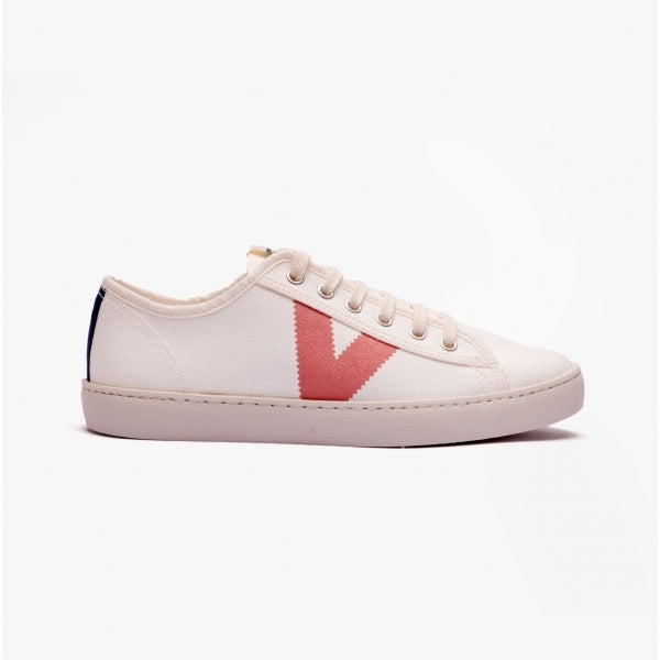Victoria BERLIN ECO CONTRAST CANVAS Womens Trainers White/Rose