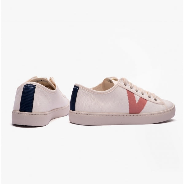 Victoria BERLIN ECO CONTRAST CANVAS Womens Trainers White/Rose