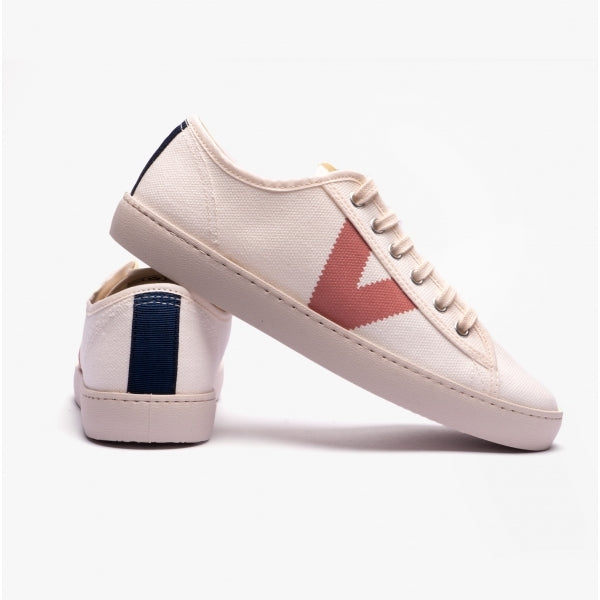 Victoria BERLIN ECO CONTRAST CANVAS Womens Trainers White/Rose