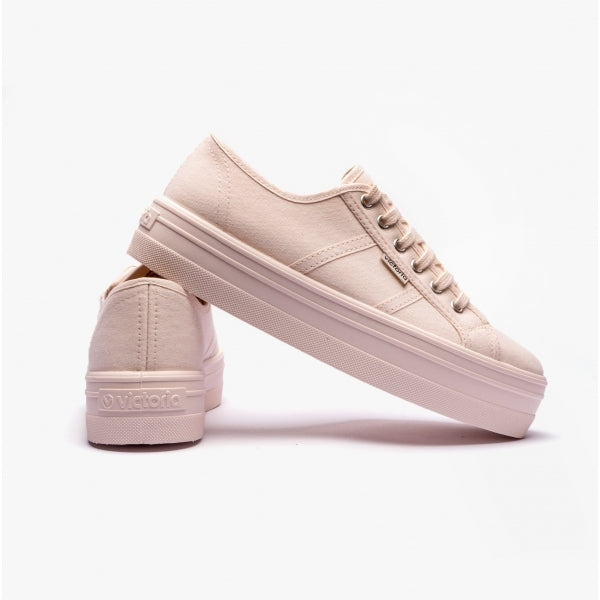 Victoria BARCELONA MONOCHROME Womens Platform Trainers Cotton