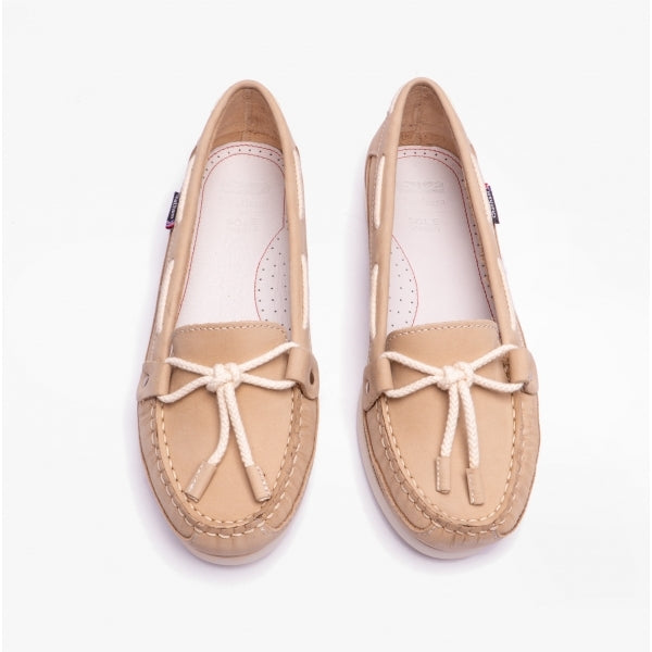 Chatham ALCYONE G2 Womens Nubuck Boat Shoes Stone