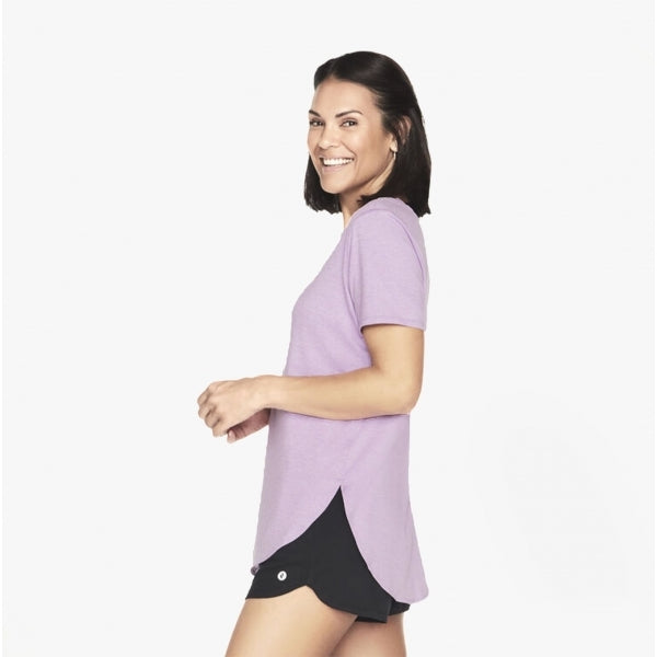 Skechers WTS359/PRPW GODRI SWIFT TUNIC Womens T-Shirt Purple