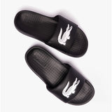 Lacoste CROCO Womens Logo Sliders Black/White
