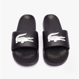 Lacoste CROCO Womens Logo Sliders Black/White