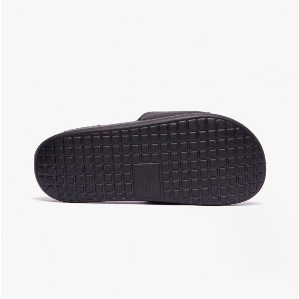 Lacoste CROCO Womens Logo Sliders Black/White
